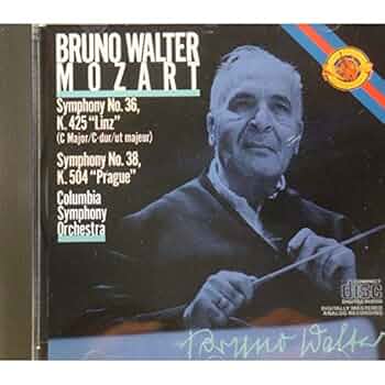 BRUNO WALTER/COLUMBIA symphony 36-38 MOZART CD 1985 CBS
